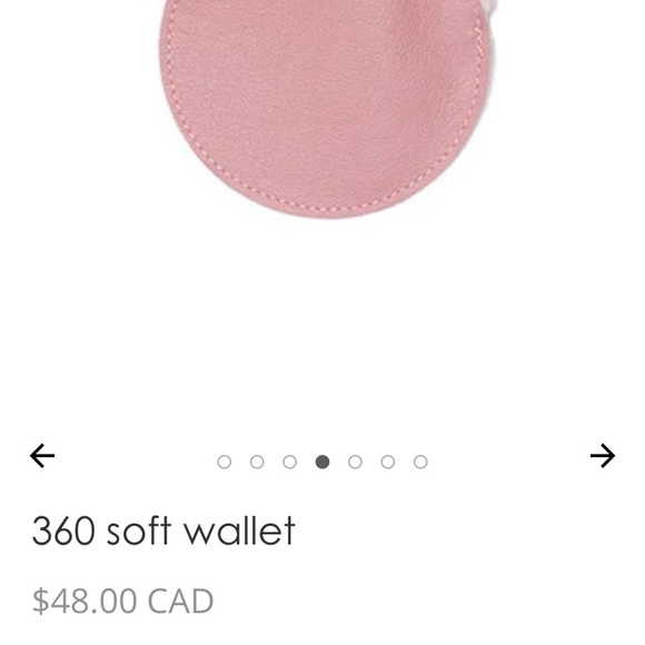 Erin Templeton 360 soft wallet zip up leather blush pink bnwot - Picture 5 of 6